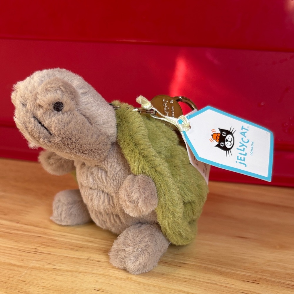 Jellycat Plush Turtle in Gray and Green